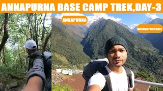 Annapurna Base Camp Trek,Day-3|Chomorong to Himalaya| ANNAPURNA |NEPAL...