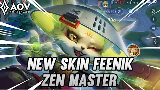 NEW SKIN FEENIK ZEN MASTER GAMEPLAY - ARENA OF VALOR