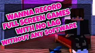 How to record full screen with xbox game bar | How to record without lag How to record Minecraft