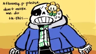 Sans gets possed by Flowey... (Undertale Comic & Animation Dub Compilation)