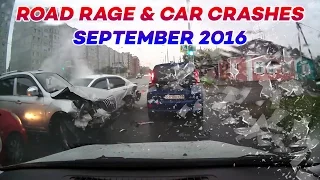 ROAD RAGE & CAR CRASHES BAD DRIVERS COMPILATION SEPTEMBER 2016 (part 3)