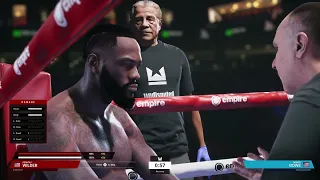 Undisputed Boxing Online Unranked Gameplay Deontay Wilder vs Riddick Bowe (Big Daddy Update)
