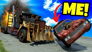 My Friend TROLLED Me in a MAD MAX Stunt Race in BeamNG Drive Mods!