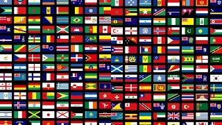 Flags of All Countries of the World with Names 3th part music by Klimpers