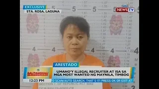 BT: Umano'y illegal recruiter at isa sa mga most wanted ng Maynila, timbog