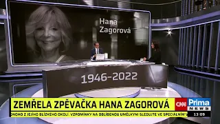 Zemřela zpěvačka Hana Zagorová. Celý život bojovala s krutou nemocí