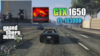 GTX 1650 laptop : GTA 5 ft i5-10300H (2022)