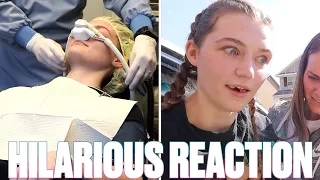 GETTING WISDOM TEETH REMOVED IN COLLEGE | FIRST SURGERY OF HER LIFE | HYSTERICAL ANESTHESIA REACTION