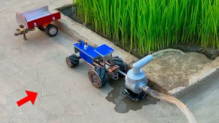 diy tractor water pump| science project| @creatorvilla3591 @sunfarming7533