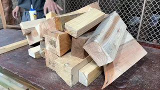 A Young Carpenter Turns Wood Scraps Into A Beautiful Set Of Furniture. Innovative Woodworking