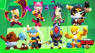 ALL NEW BRAWLERS & SKINS ANIMATIONS Brawl Stars New Update