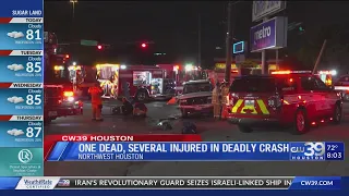 1 dead, several injured in deadly crash in northwest Houston