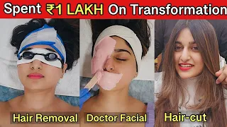 Spent Rs.1,00,000 on Transformation | Lutt Gayi Yaar😱😭 #selfcare #pamperroutine