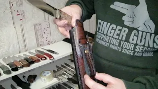 Нож ястреб  с формоваными ножнами сделаные под заказ