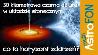 50 kilometrowa czarna dziura w układzie słonecznym, co to horyzont zdarzeń - Astrofon