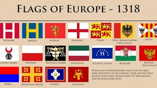 Evolution of ALL European Flags Over the Years (1923-2024)