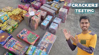 DIWALI CRACKERS TESTING || नए पटाखे देखिए कैसे चलते हैं ? || 😲 wow kya scene hai ? 😲||