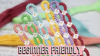 DAISY CHAIN BRACELET TUTORIAL [CC] || Beginner Friendly