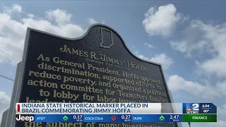 Historical marker unveiled commemorating Jimmy Hoffa