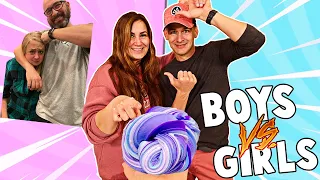 WHO CAN RECREATE THE BEST SLIME CHALLENGE!! BOYS VS GIRLS!! **WITH SLIME SIBLINGS** | JKREW