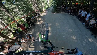 RACING CRANKWORX WHISTLER A-LINE DH!!!