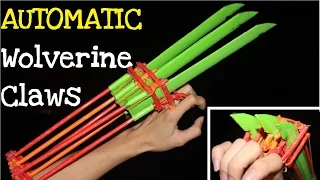 How to make Automatic Paper Wolverine Claws | X-men Weapon