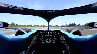 F1 2021 PS5 Gameplay - Fernando Alonso Alpine Cockpit View No HUD Looks Amazing!! 😍😍
