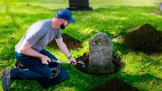 Lifting up James Battles a Civil War Veteran - Restoring Headstones - Preserving History