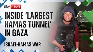 Inside one of Hamas' 'largest tunnels' in Gaza