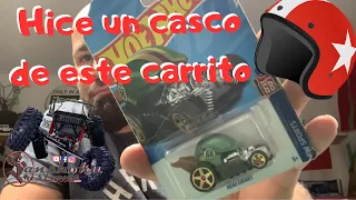 Casco para carros RC de un Hotwheels