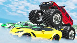 Monster Truck Crashes #11 - Beamng drive