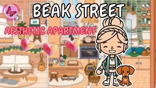 🪴SMALL AESTHETIC APARTMENT 🪴 Beak Street Building | Toca Boca House Ideas | TOCA GIRLZ