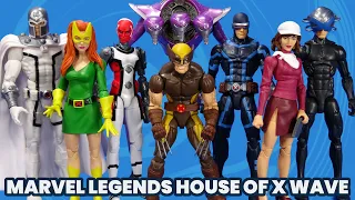 Marvel Legends X-Men House of X Cyclops Marvel Girl Wolverine Moira Xavier Magneto Sentinel Review