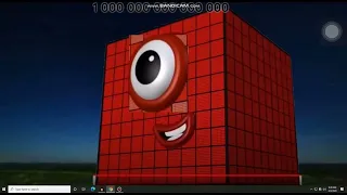 Numberblocks 1000 to 1 Quadrillion but in 3 different high speeds with pitch change. Read Desc.