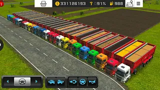 100 Million make storage ? with all crops in fs16 | Transports Truck | Timelapse |