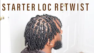 First Retwist on Starter Locs