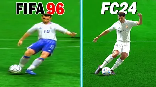 J'ai Utilisé Zidane Dans Tous les FIFA (96-24)