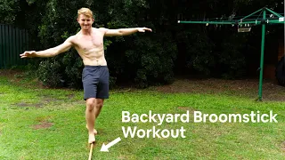 Broomstick Fitness - 10-minute full body bodyweight workout with a broomstick