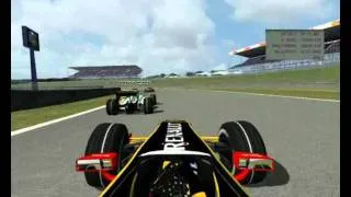 Formula 1 2010 Brazilian GP Kubica vs Sutil Interlagos battle onboard