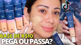 BASE BARATINHA Que VIRALIZOU No TikTok | Mia Make vale os R$10 ?