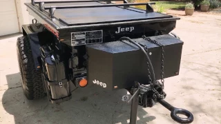 M416 Jeep Off Road Expedition Trailer - with Truck Covers USA Retractable Cover