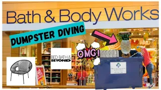 ** DUMPSTER DIVING AT BED BATH & BEYOND, BATH & BODY WORKS...  SCORED!!!   MARCH 2022 FREE HAUL