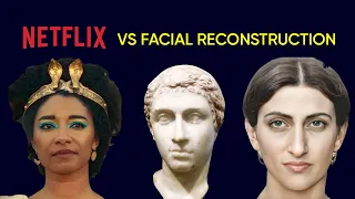 (Queen Cleopatra - Real vs Netflix)  - Ancient Egyptians Pharaohs Facial Reconstruction