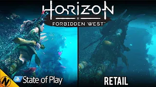 Horizon Forbidden West Reveal (2021) vs Retail (2022) | Direct Comparison