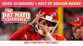 2021 Fantasy Football Rest of the Season Rankings | 2021 Week 10 Waiver Wire Pickups | Buy and Sell