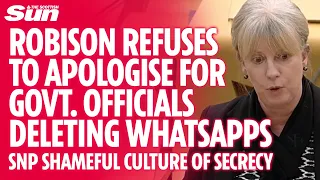 Shona Robison refuses to apologise for Scottish Government officials deleting WhatsApp messages