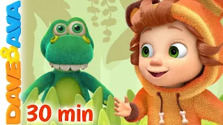 😀 Down in the Jungle, Farm Animals Song and More Kids Songs | Nursery Rhymes by Dave and Ava 😀