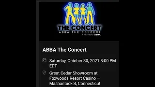 ABBA The Concert Clips - Foxwoods Connecticut, Concierto ABBA Connecticut Clips