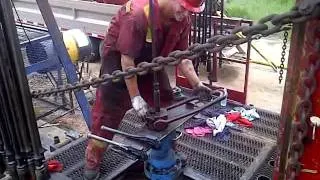 Saskatchewan service rig spinning rods