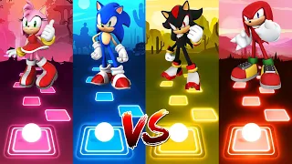 Amy Rose - Sonic - Shadow - Knuckles | Tiles Hop EDM Rush!